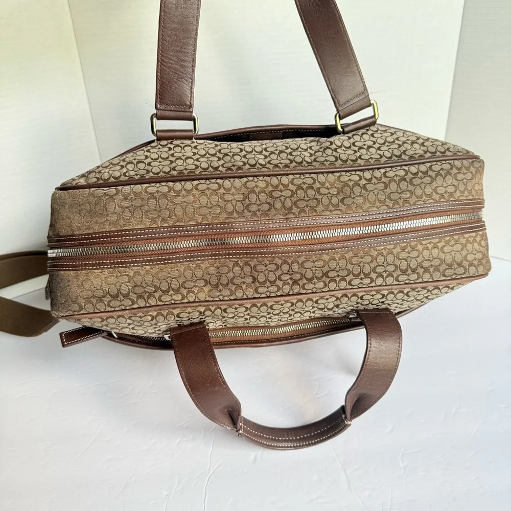 Coach Hudson Commuter Briefcase | C Signature Canvas & Leather | Laptop Bag - Picture 5 of 13